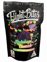 Rainbow Crunch rosin Gummy Bites | FLIGHT BITES | Recreational Marijuana